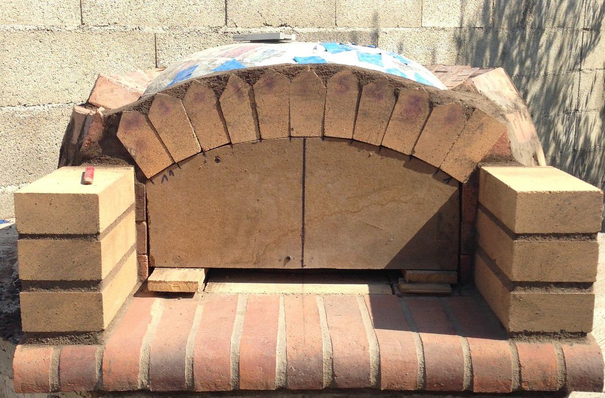 Construction du Four à pain/pizza - Mon four à pain en briques réfractaires
