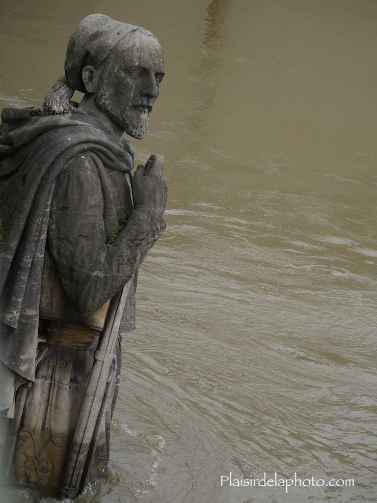 Zouave du Pont de l'Alma - Crue de Paris janvier 2018
