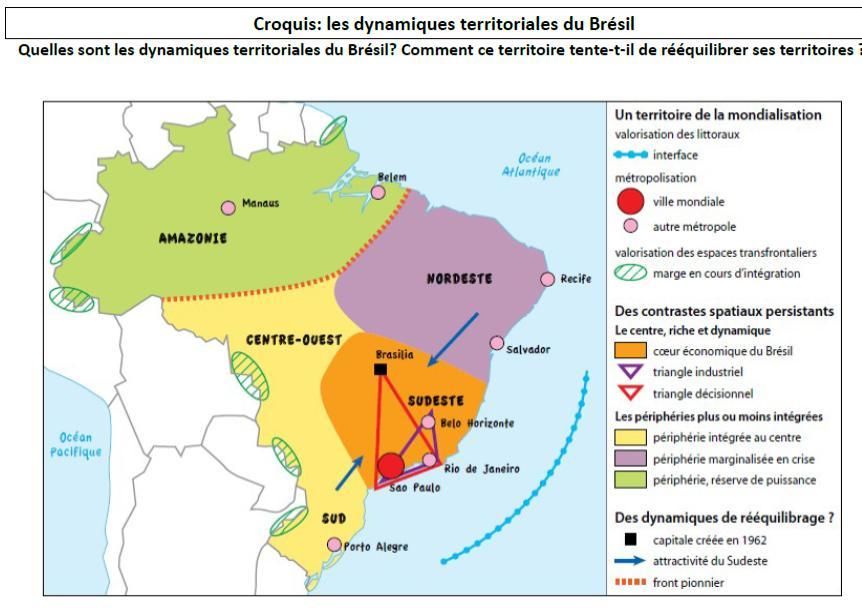 les dynamiques territoriales du brésil croquis