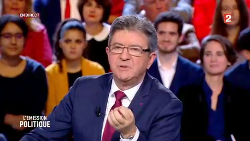 Jean-Luc Mélenchon fait un lapsus pendant &quot;L'émission politique&quot; sur France 2