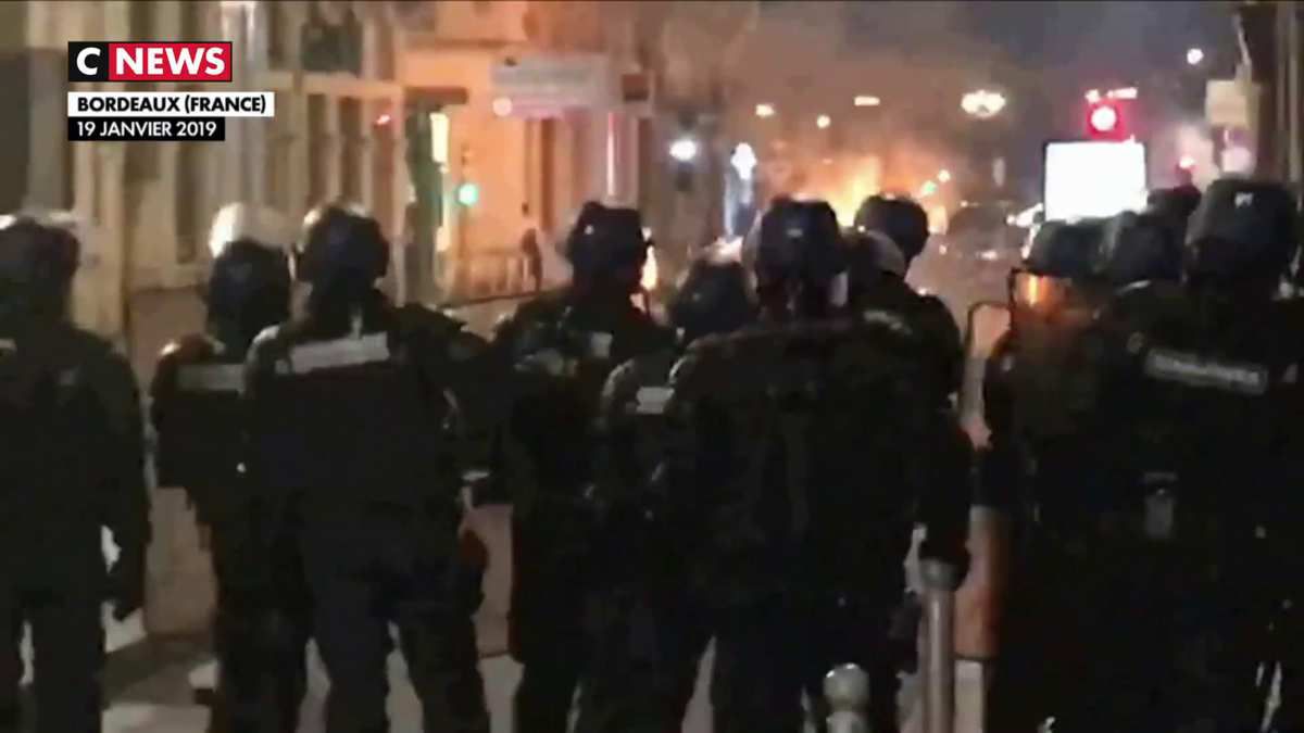 Gilets jaunes : De vives tensions au cours de la manifestation de ce samedi à Bordeaux