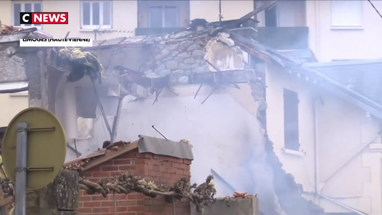 Une maison explose à Limoges et fait deux blessés