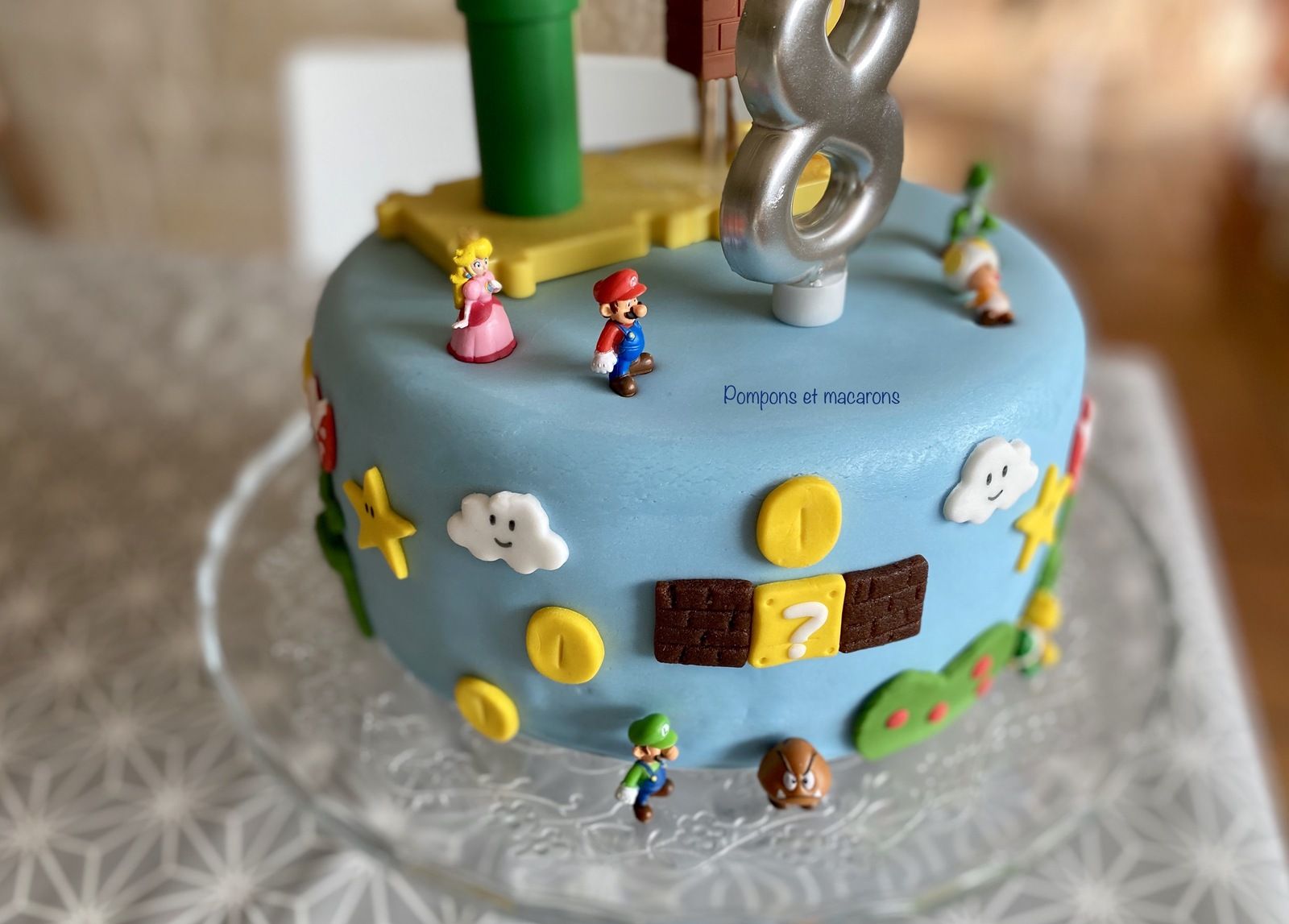 Notre Anniversaire Super Mario Pompons Et Macarons Notre Anniversaire Super Mario Pompons Et Macarons