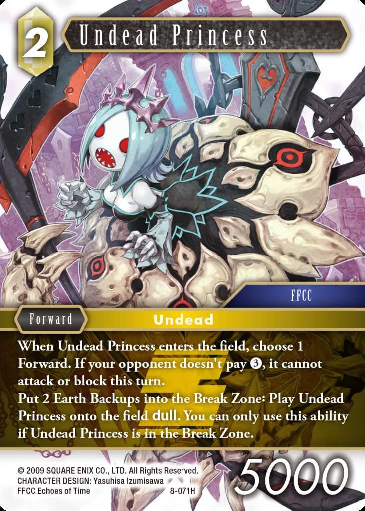 Carte Princesse Zombie 8 071h Ff Trading Card Game Edition Francaise Carte Princesse Zombie 8 071h Ff Trading Card Game Edition Francaise