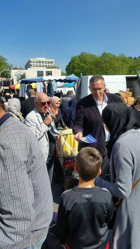 Campagne sur le terrain au marché de Pissevin / Nîmes @ Mercredi 12 avril 2017