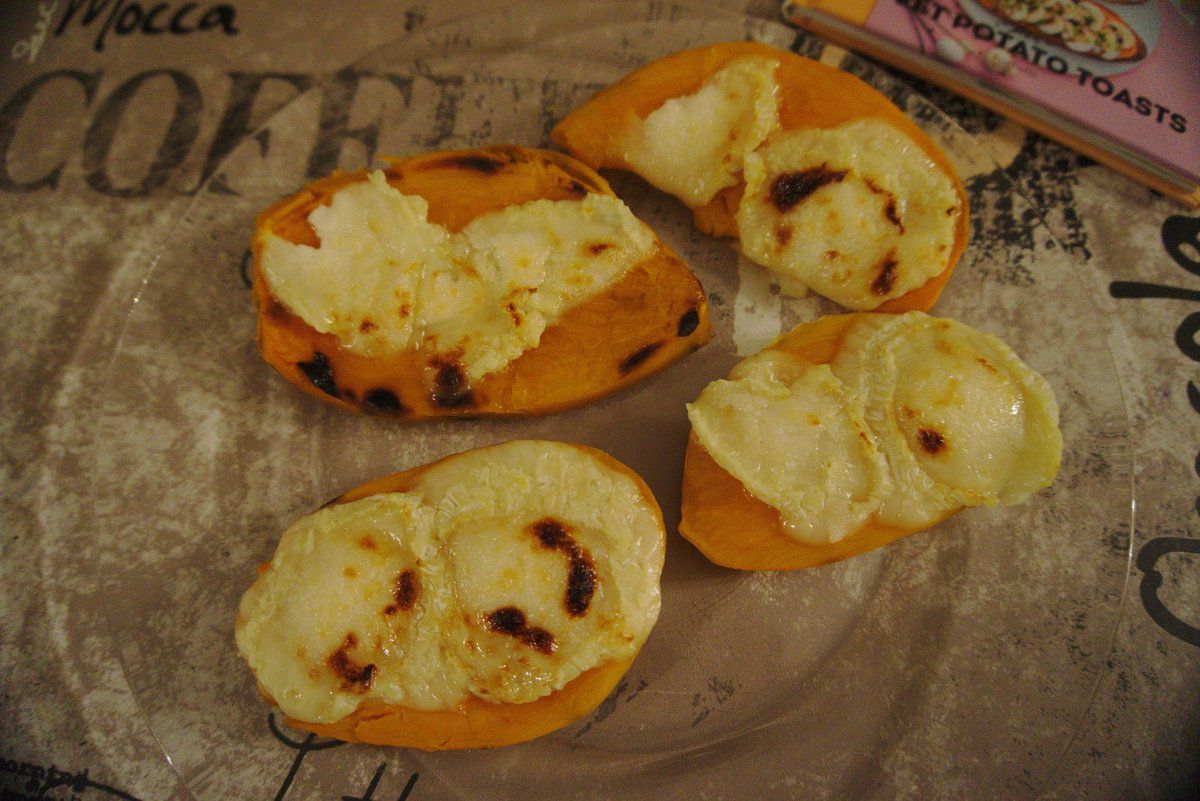 sweet potatoes toasts, tartine patate douce, chèvre et miel, une ribambelle d'histoires