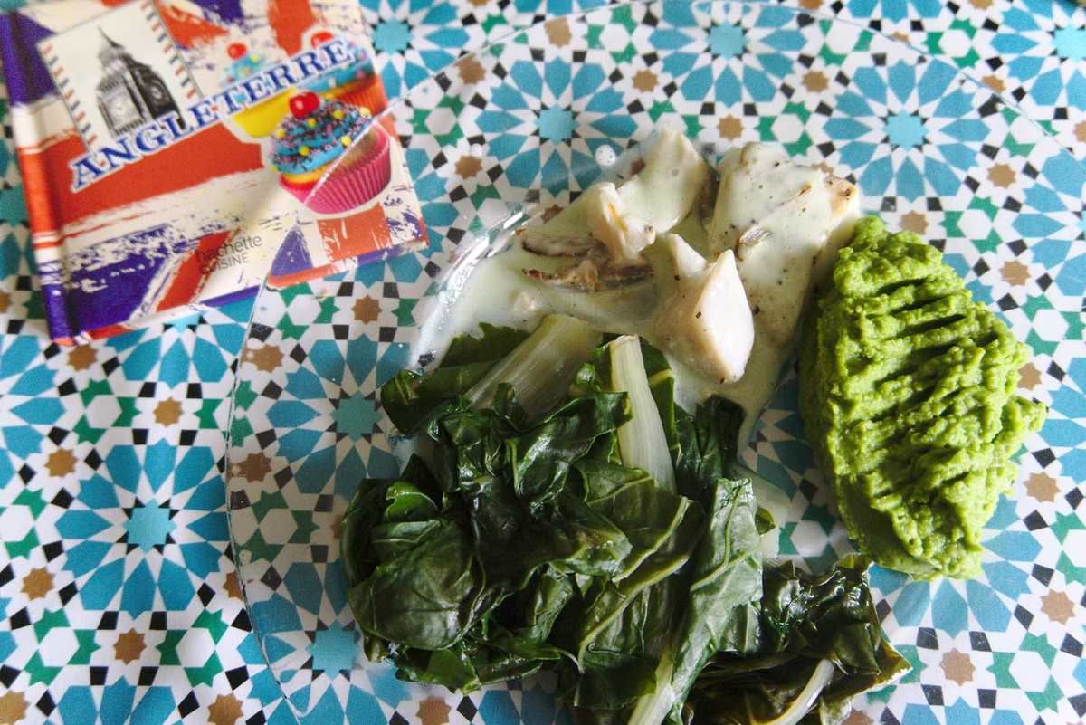 purée de petits pois à la menthe, le mois anglais 2018