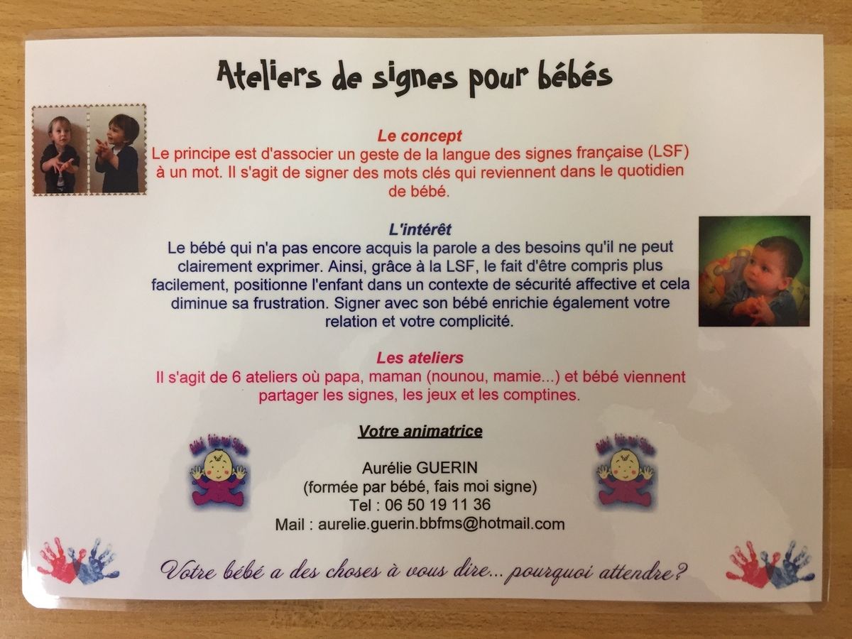 Ateliers De Signes Pour Bebes Creche Coucou