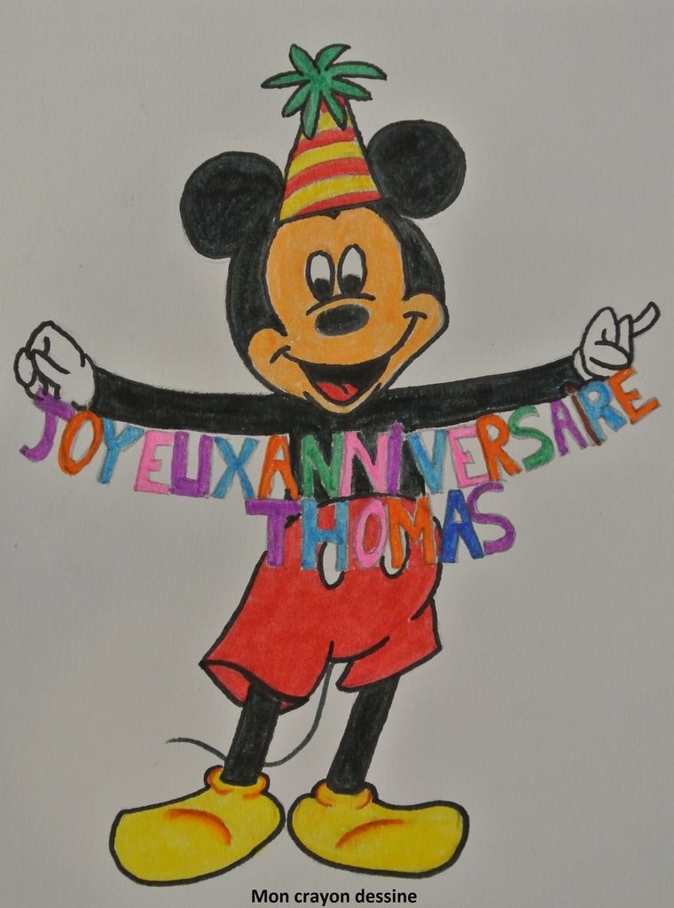 Mickey Mon Crayon Dessine