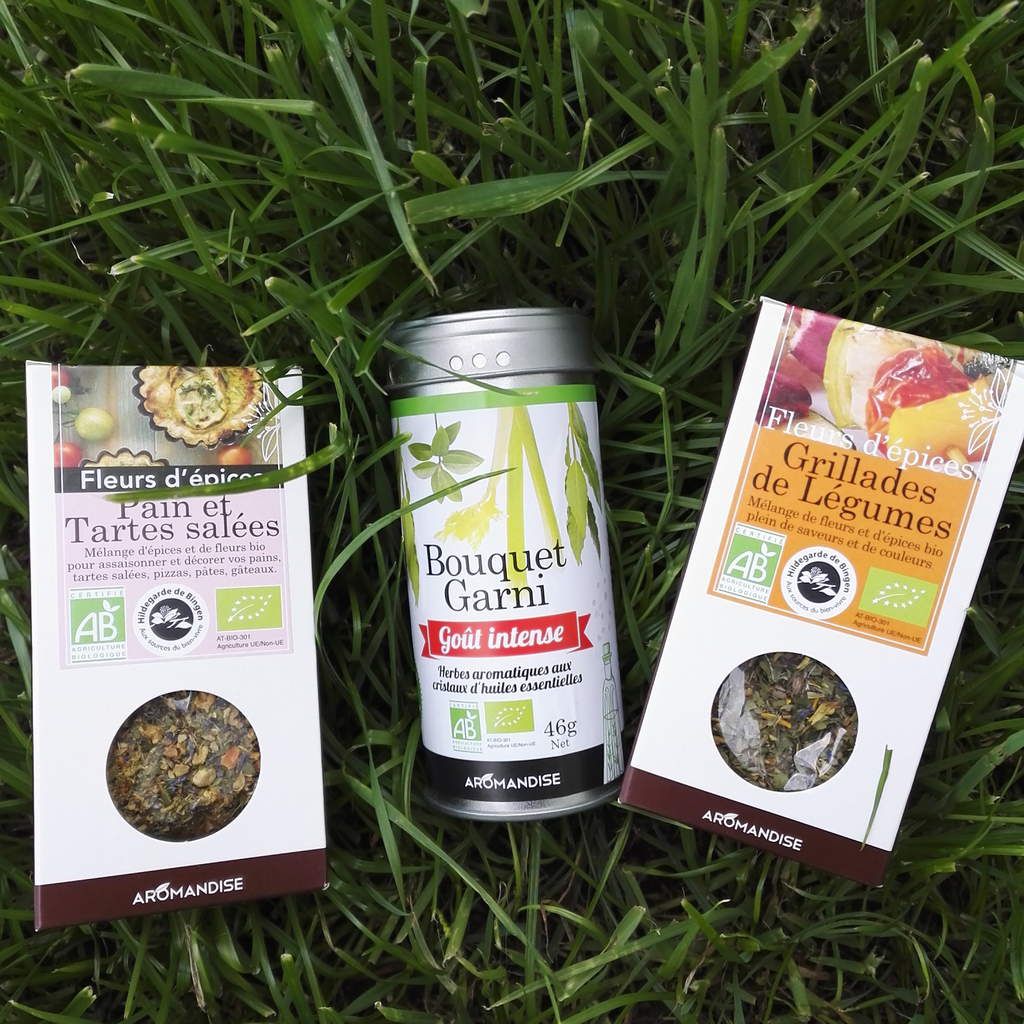 épices bio AB agriculture biologique grilllades de légumes pain et tartes salées