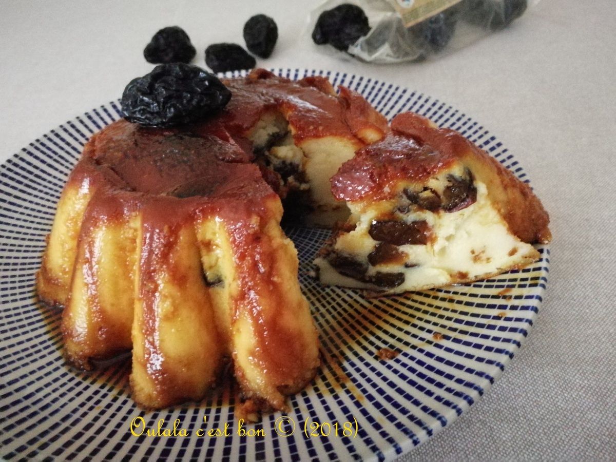 Gateau De Semoule Pruneaux Et Caramel Ou Gateau De Mon Enfance