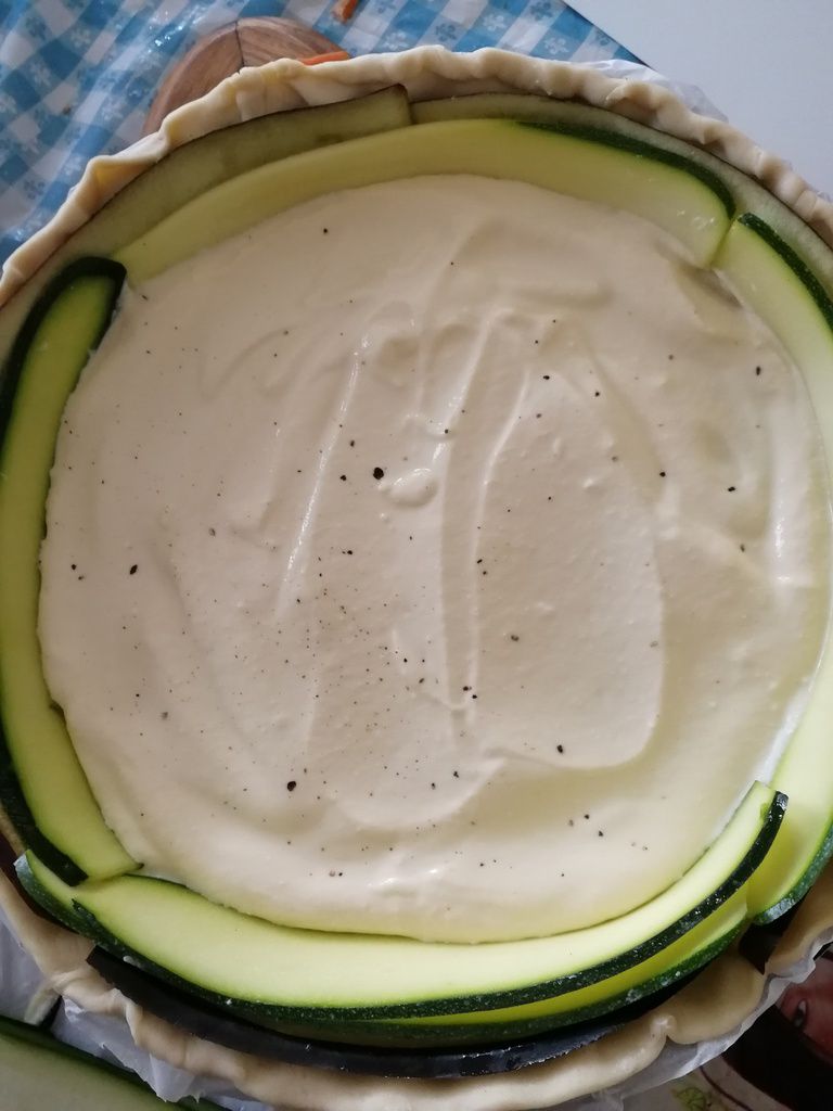 tarte ricotta courgette aubergine