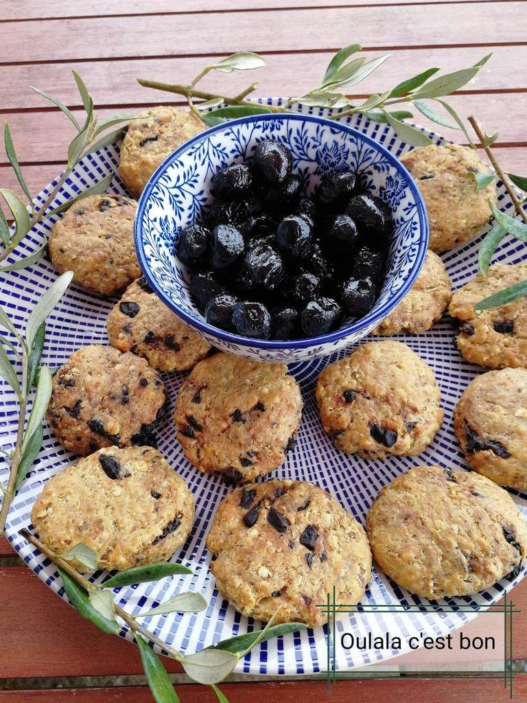 cookie cookies quinoa olives parmesan flocons d'avoine herbes de Provence