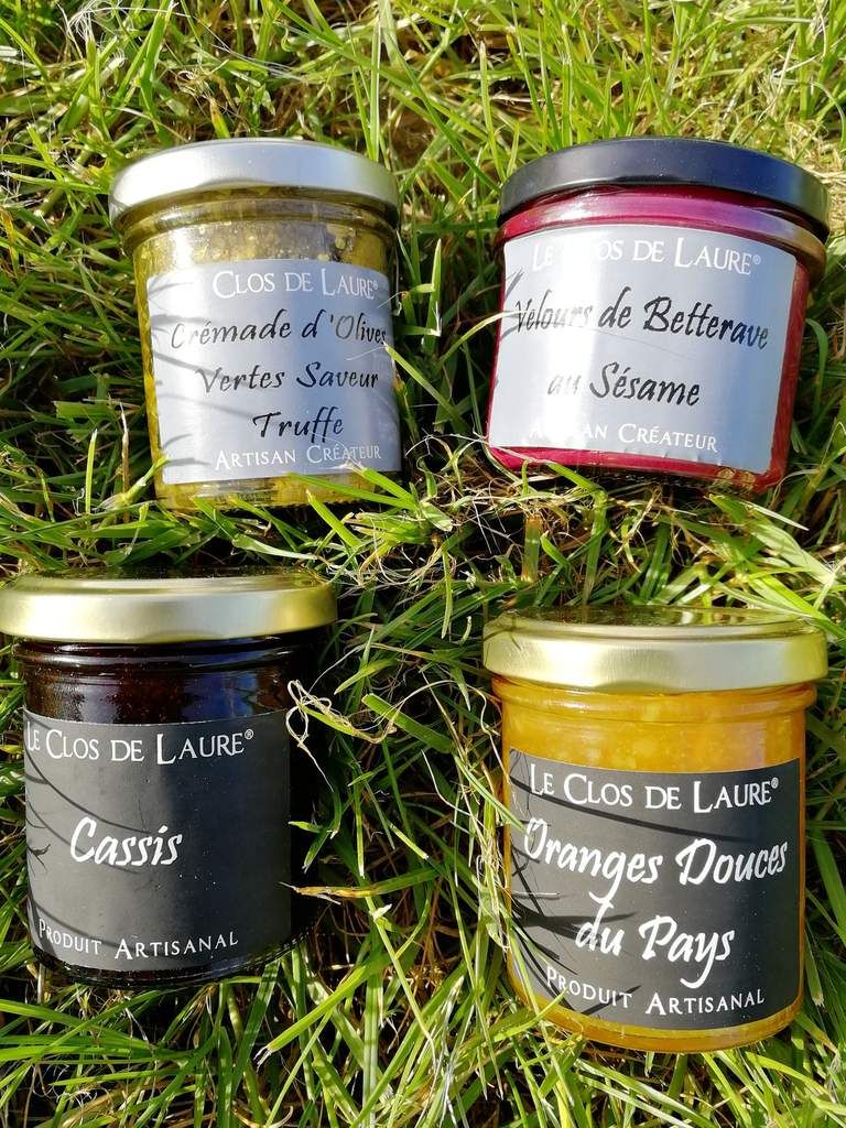 Le clos de laure, confiture betterave tapenade olive