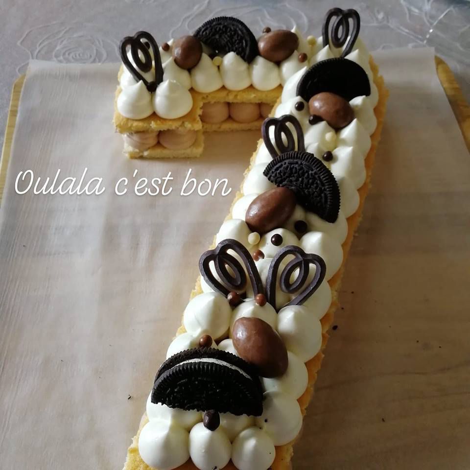 Number Cake Au Chocolat Au Lait Et Blanc Gateau D Anniversaire