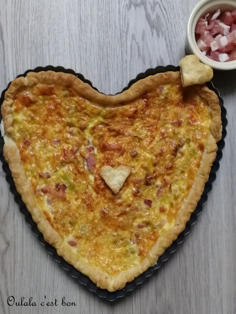 quiche coeur poireaux lardon madrange