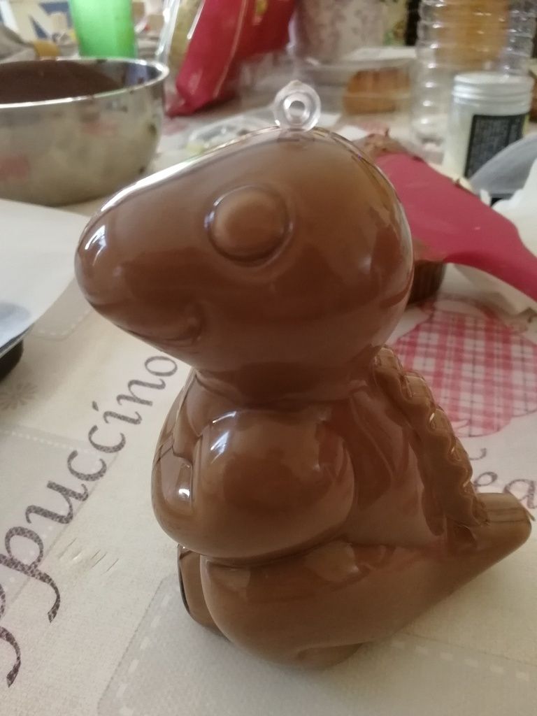 chocolat pâques lapin dinosaure tempérage chocolat