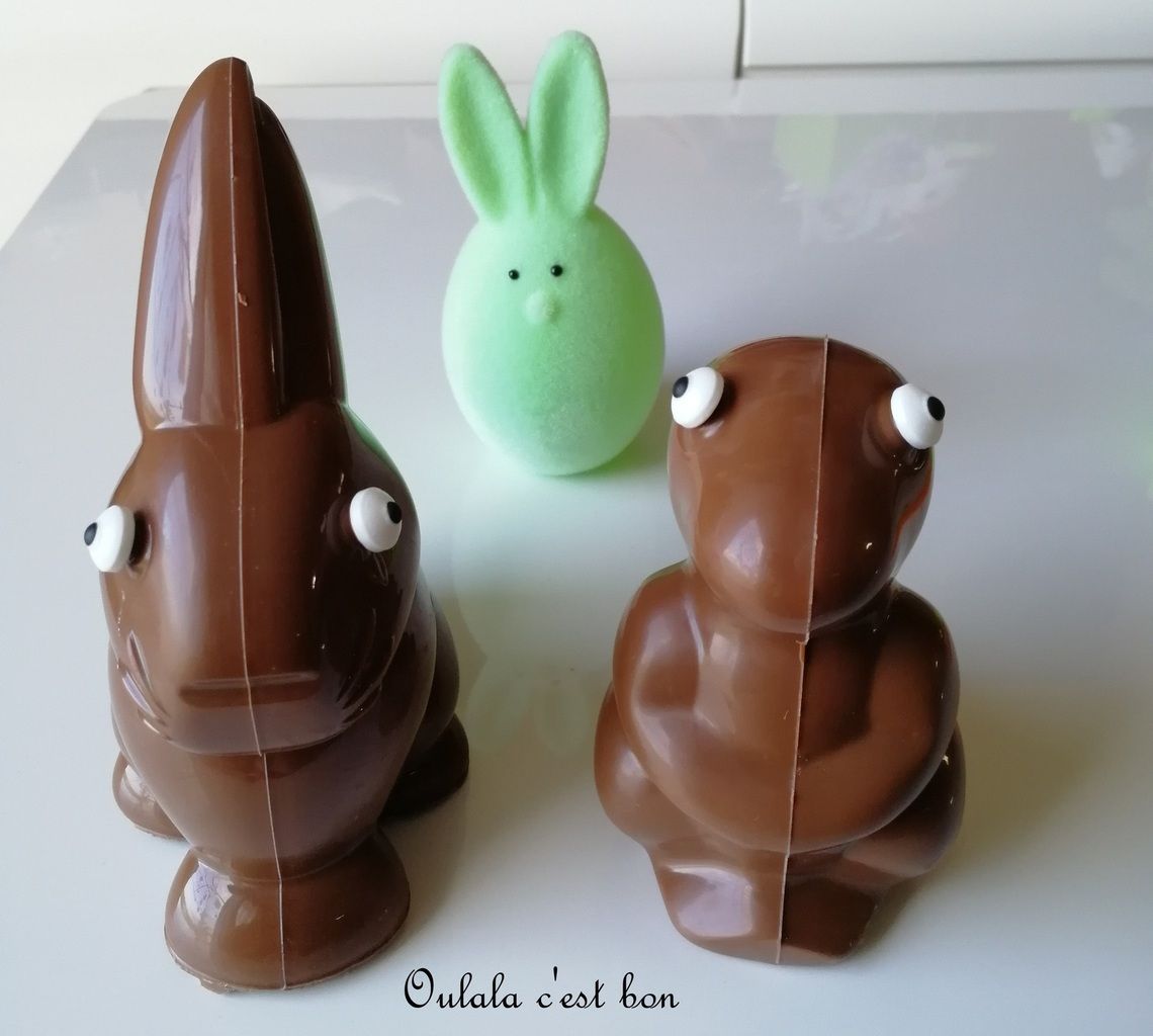 chocolat pâques lapin dinosaure tempérage chocolat