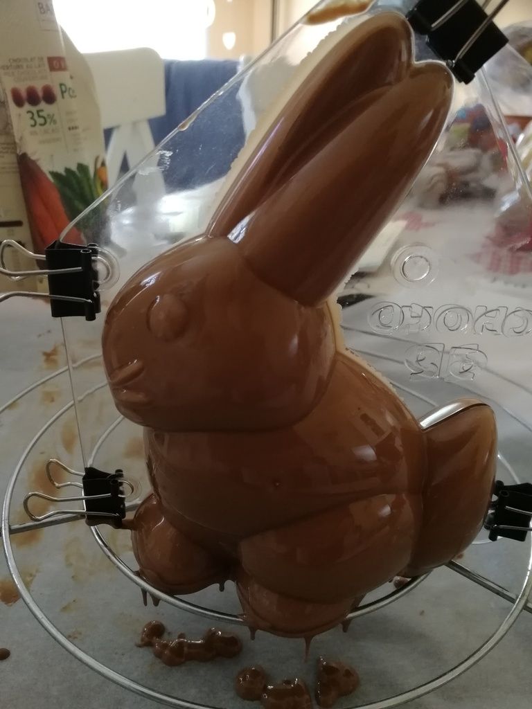 chocolat pâques lapin dinosaure tempérage chocolat