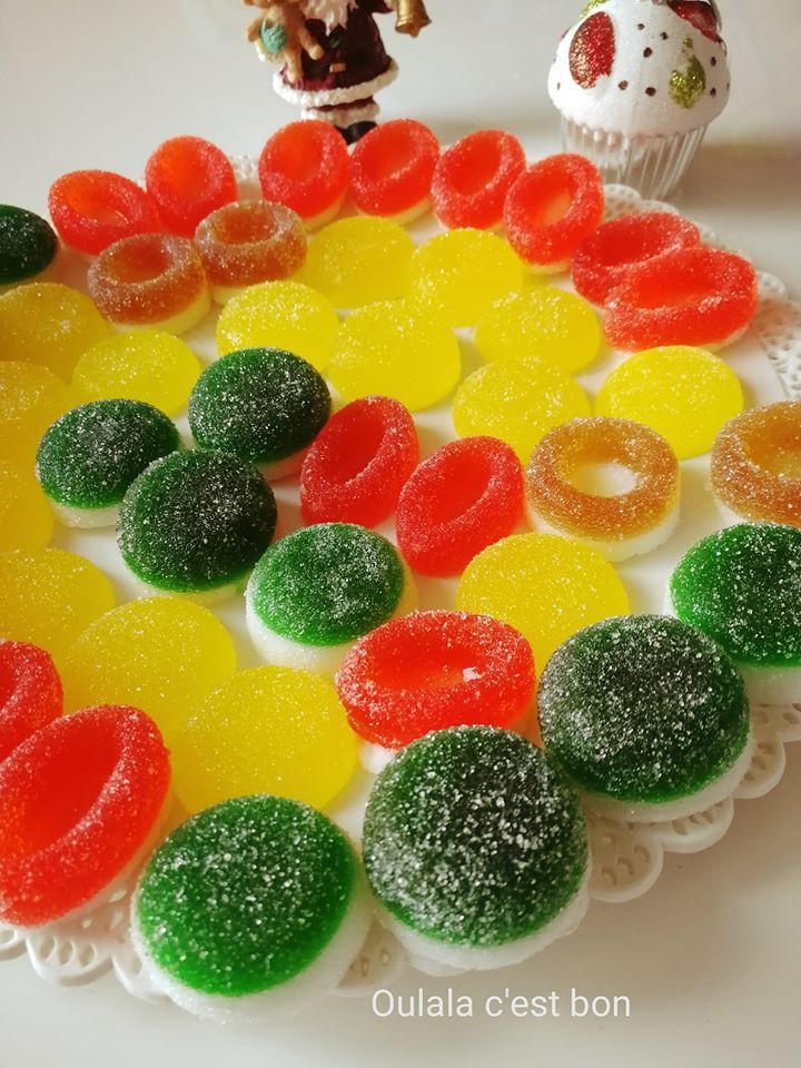 bonbons gélifiés coca menthe citron orange