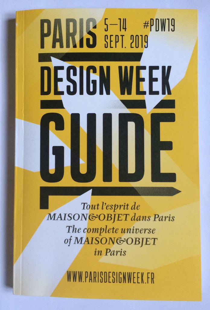 Évènement de la "Paris Design Week", du 5 au 14 septembre 2019.