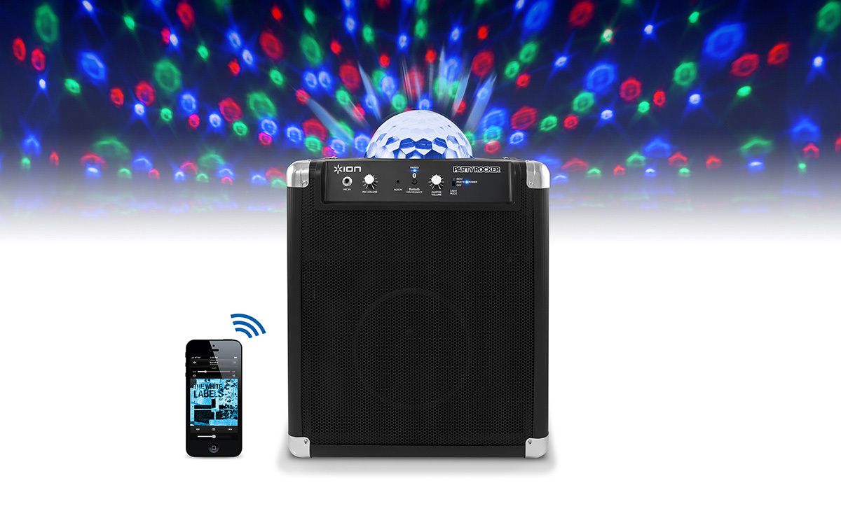ION Audio Party Rocker Max - Wireless Speaker System with Built-In Light Show 