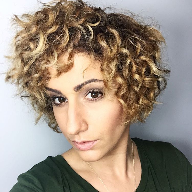Curly hairstyles for short hair
