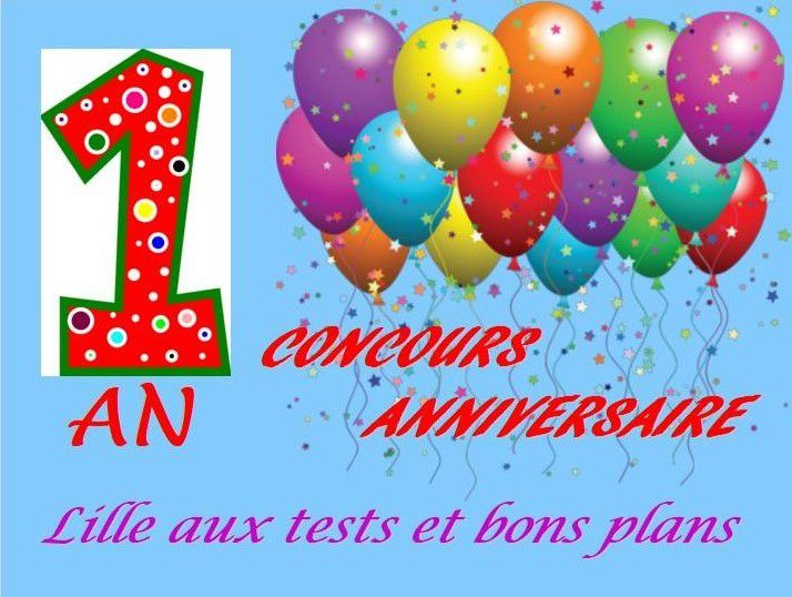 Resultats Concours Anniversaire 1an De La Page Lille Aux Tests Et Bons Plans