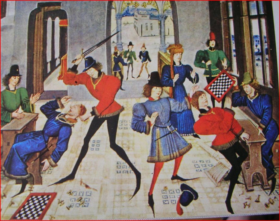 Partie d'échecs qui tourne mal, Renaut de Montauban, 15e siècle