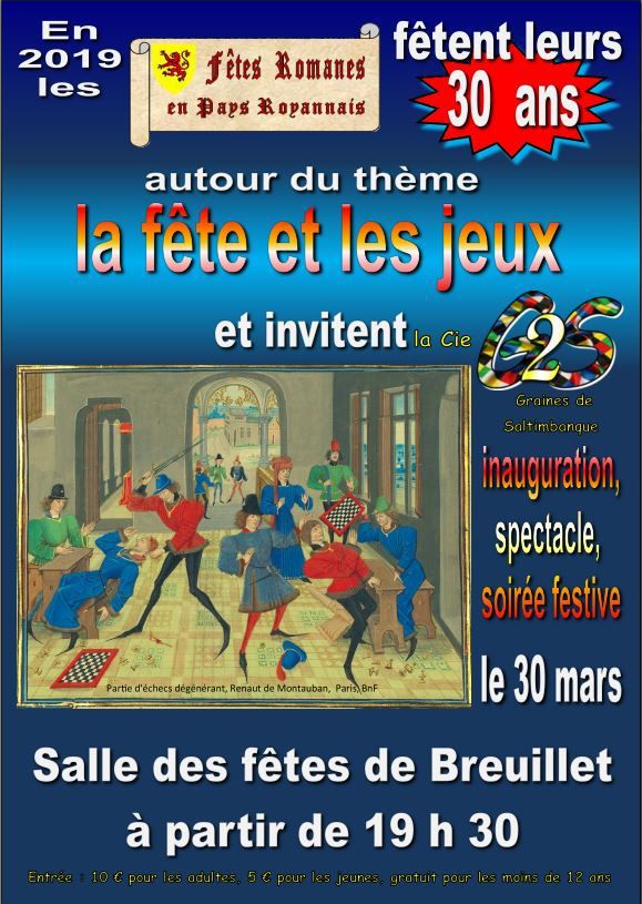30-31 mars, 1er épisode des trente ans des Fêtes Romanes, à Breuillet