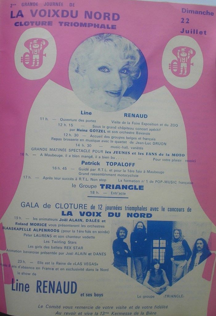 DOCUMENTS: Programme de la Kermesse de la bière Maubeuges - 11/22 Juillet 1973
