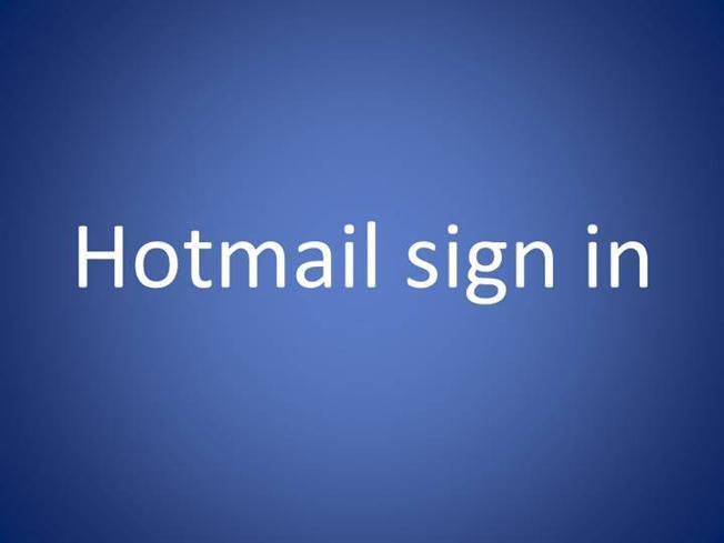 Hotmail Email Login - Hotmail Login - www.hotmail-log-in.com