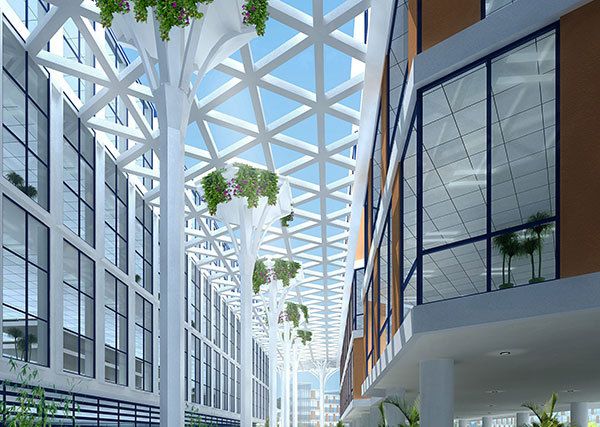 Aluminium Grid Ceiling Are Also Used With Other Types Of