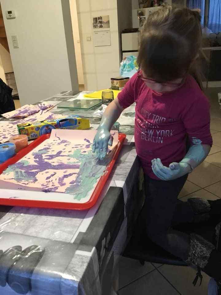 peinture a doigts ses créative
