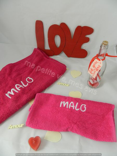 serviette de bain personnalisée