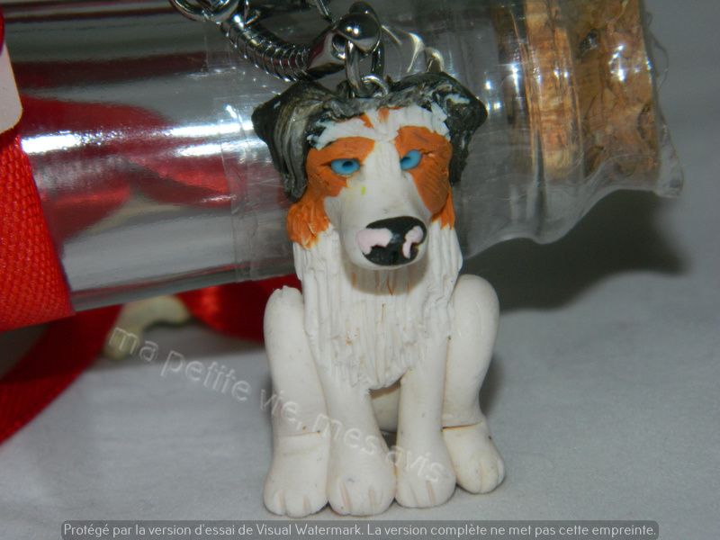 reproduction chien en porte clés