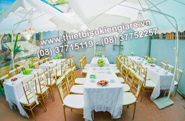 Cho thuê bàn ghế đám cưới chất lượng cao tại Ngàn Thông