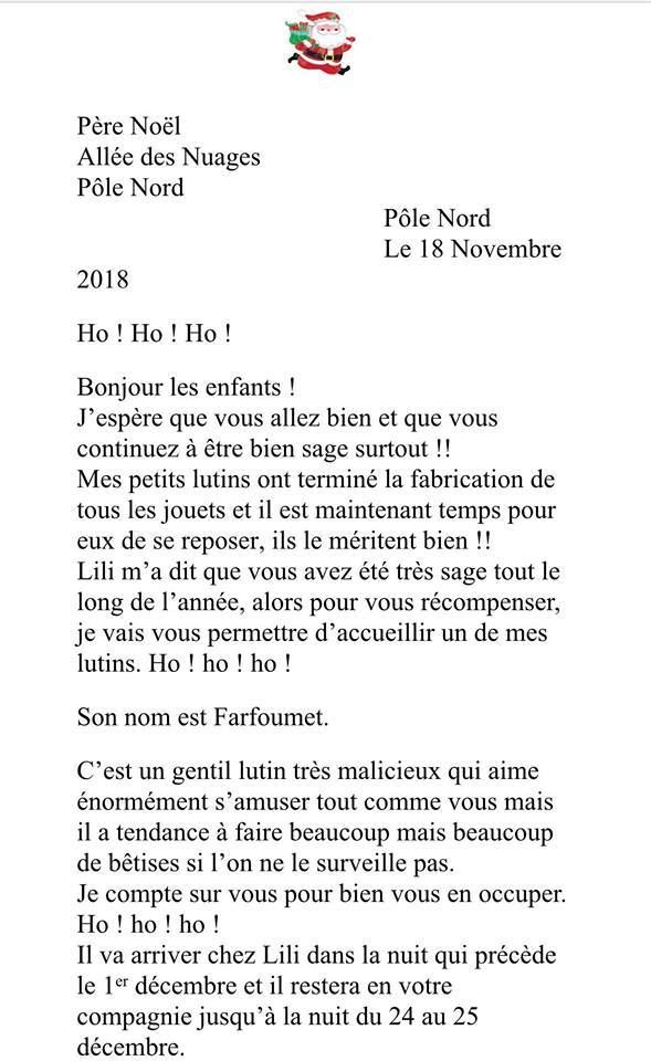 lettre des lutins