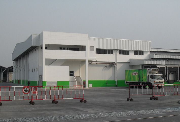 Dépôt réfrigéré de Nakhon Phathom sui désert Kanchanaburi et l'ouest.