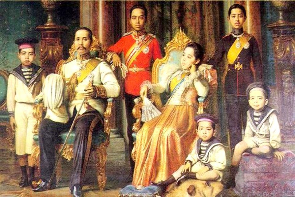 SM le Roi Chulalongkorn et famille