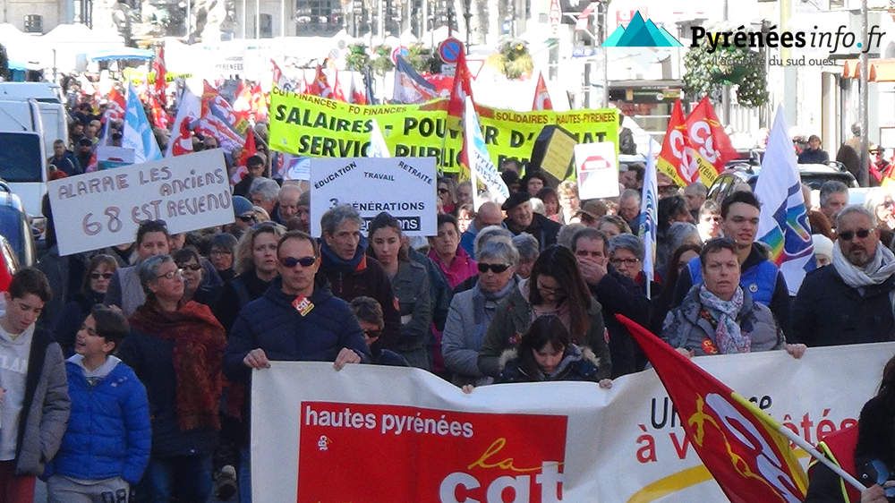 Manifestation à Tarbes