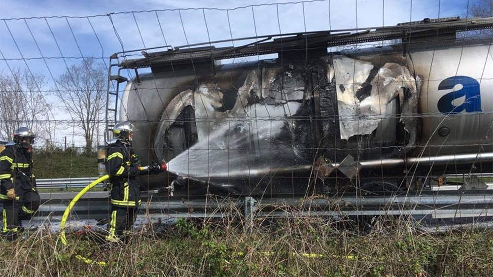 Accident sur l'A64