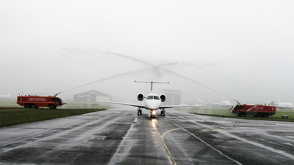 Air France de retour à l'aéroport de Tarbes
