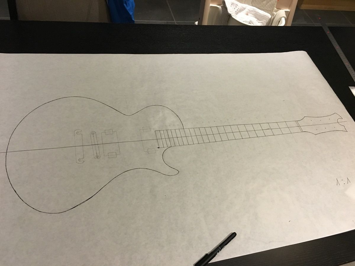 Plan guitare électrique