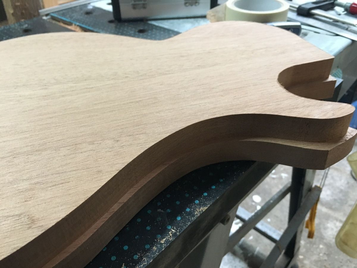 Guitar body routing