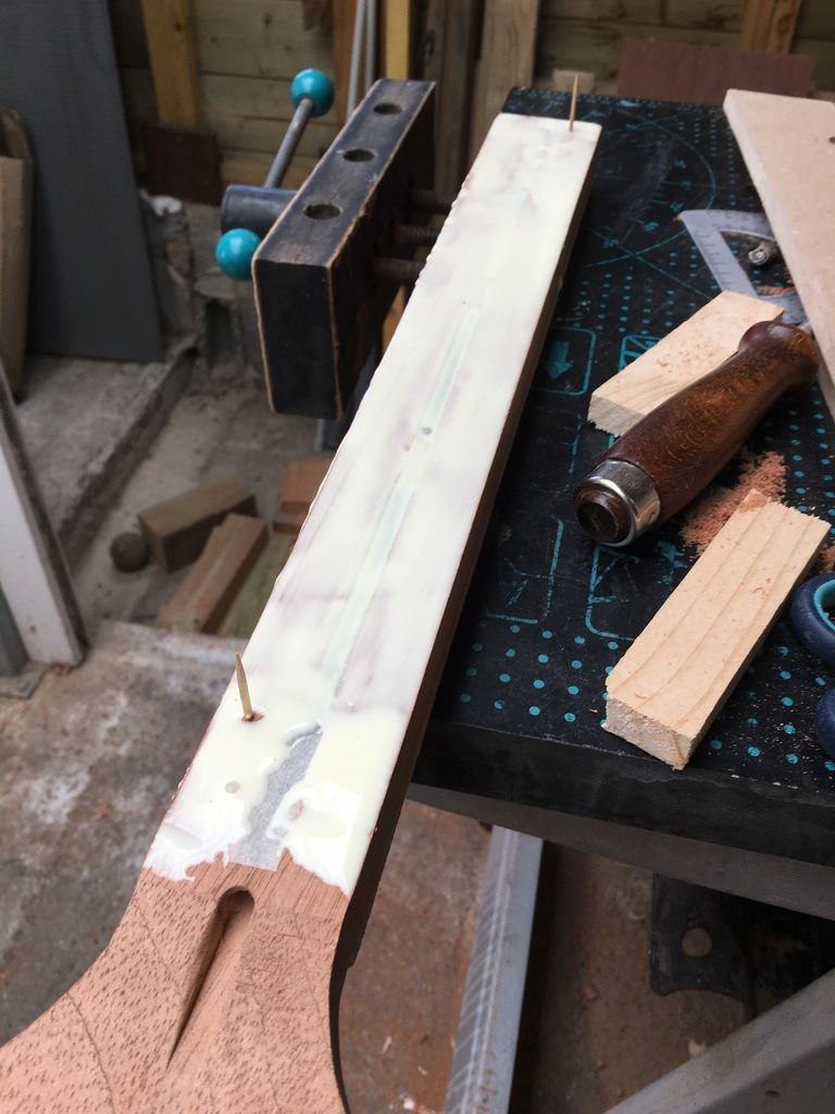 fingerboard gluing
