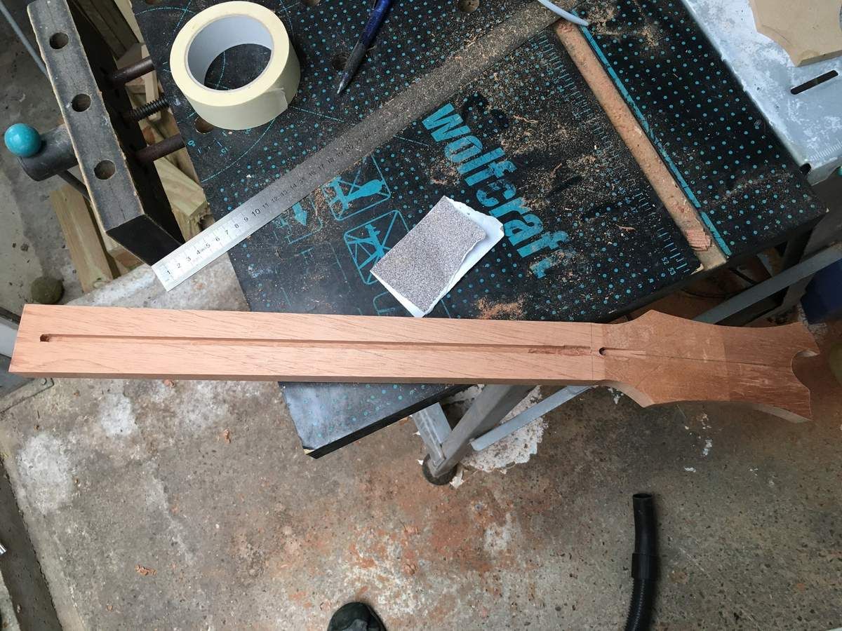 raw guitar neck