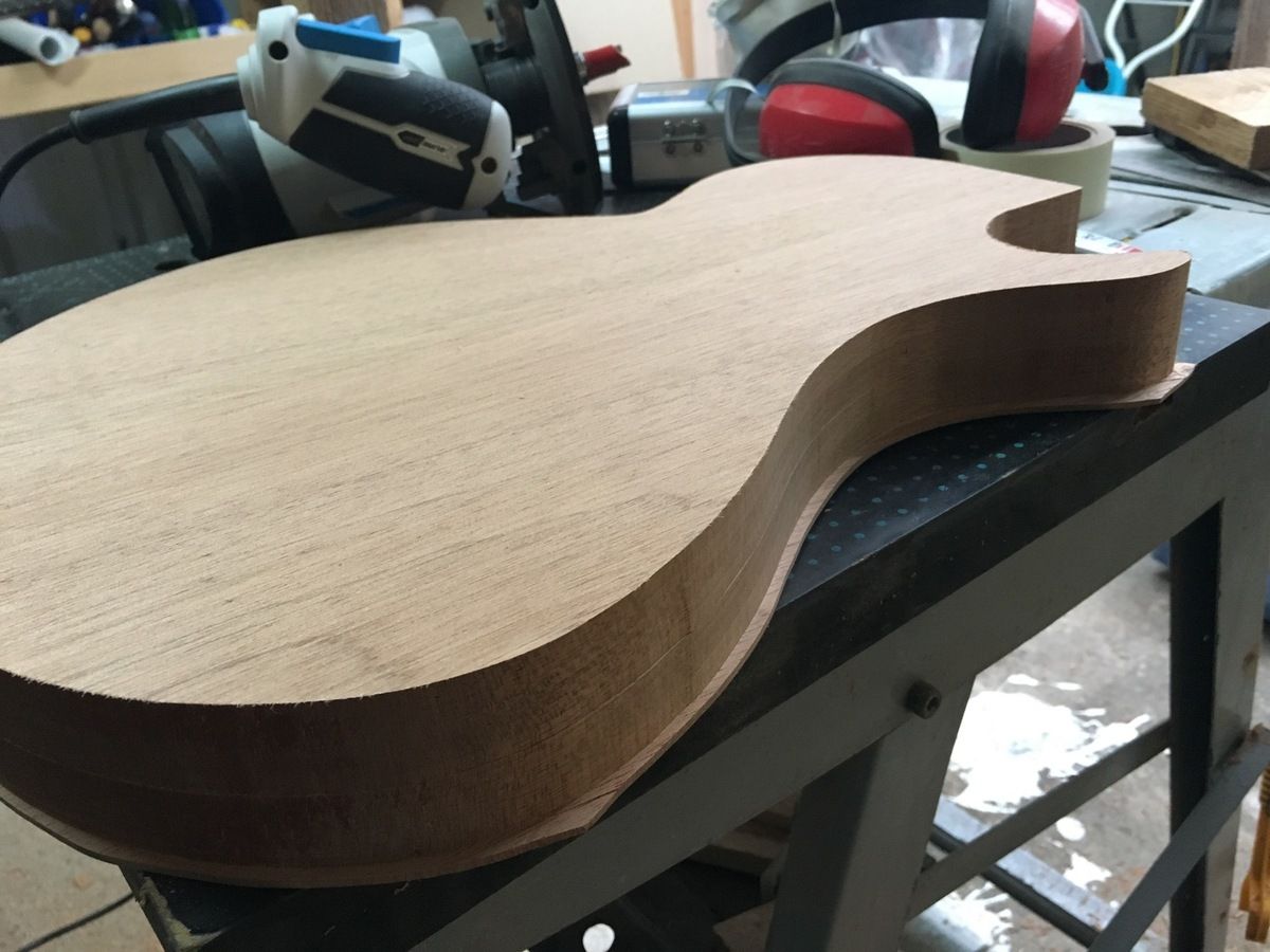 Guitar body routing