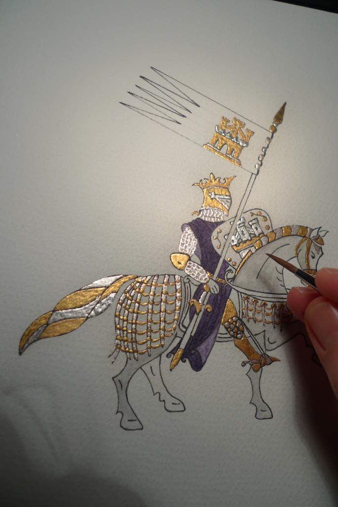 MONIQUEKALITA ARTISTEPEINTRE ENLUMINEUR ENLUMINURE MEDIEVAL MOYENÂGE CHEVALIERS CHIMÉRES BESTIAIRES