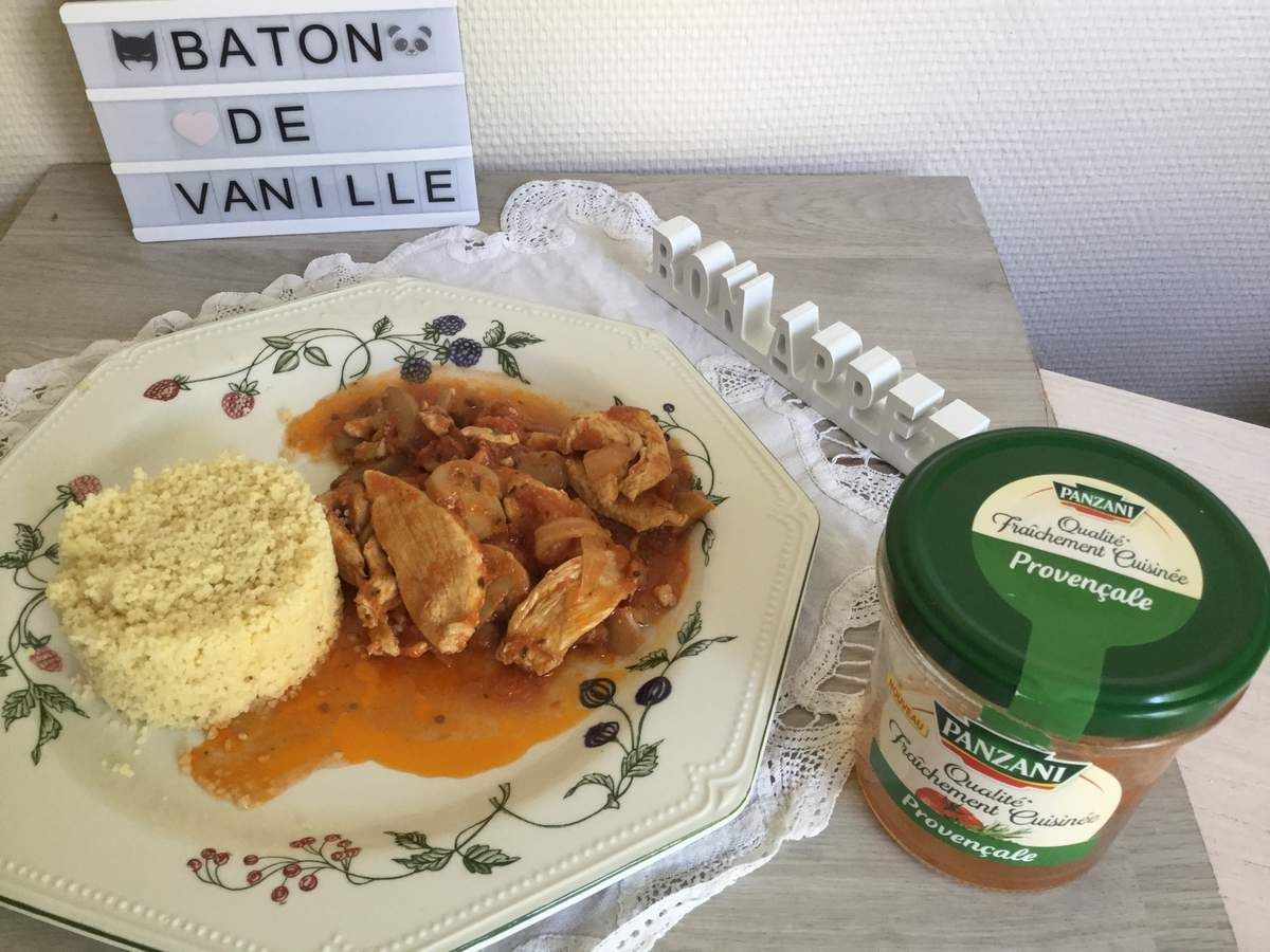 Aiguillettes De Poulet Sauce Provencale De Panzani Baton De Vanille